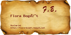 Flora Bogát névjegykártya