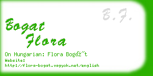 bogat flora business card